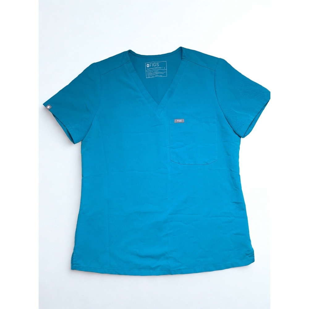 Figs Womens Scrub Set Teal Catarina Vneck Sm Zamora Jogger 2.0 S/Petite Limited - Picture 2 of 16